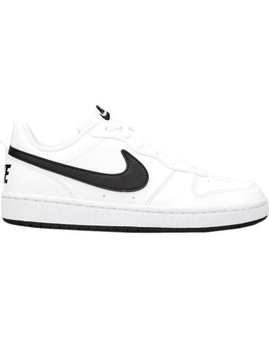 Deportivas de Mujer y Niño NIKE DV5456-104 COURT BOROUGH LOW RECRAFT GS WHITE-BLACK