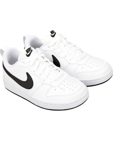 Deportivas de Mujer y Niño NIKE DV5456-104 COURT BOROUGH LOW RECRAFT GS WHITE-BLACK