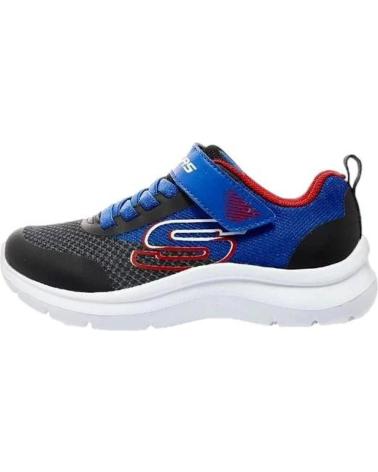 Esportes  de Menina e Menino SKECHERS ZAPATILLAS SOLAR SQUAD JUNIOR AZUL AZUL