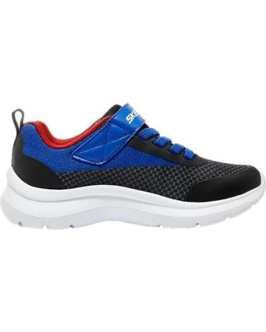 Esportes  de Menina e Menino SKECHERS ZAPATILLAS SOLAR SQUAD JUNIOR AZUL AZUL