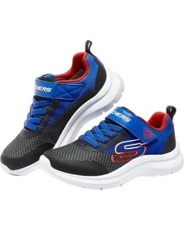 Esportes  de Menina e Menino SKECHERS ZAPATILLAS SOLAR SQUAD JUNIOR AZUL AZUL