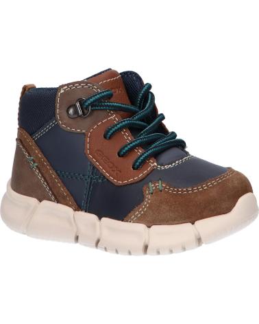 Botins de Menino GEOX B042TA 022BC B FLEXYPER C0947 BROWN-NAVY