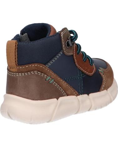Botins de Menino GEOX B042TA 022BC B FLEXYPER C0947 BROWN-NAVY