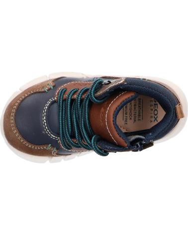 Botins de Menino GEOX B042TA 022BC B FLEXYPER C0947 BROWN-NAVY