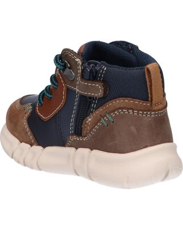 Botins de Menino GEOX B042TA 022BC B FLEXYPER C0947 BROWN-NAVY