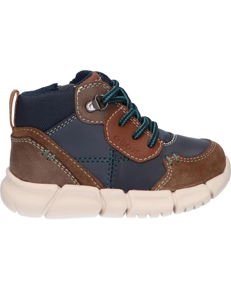 Botins de Menino GEOX B042TA 022BC B FLEXYPER C0947 BROWN-NAVY