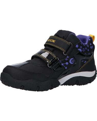 Sapatilhas de Menina e Menino GEOX J042VA 0CEFU J BALTIC B WPF C9233 BLACK-VIOLET