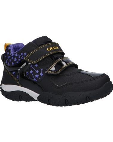 Sapatilhas de Menina e Menino GEOX J042VA 0CEFU J BALTIC B WPF C9233 BLACK-VIOLET