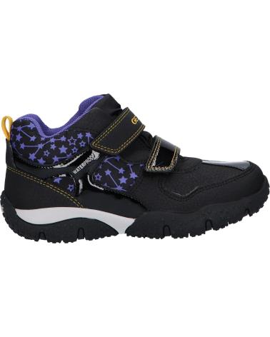 Sapatilhas de Menina e Menino GEOX J042VA 0CEFU J BALTIC B WPF C9233 BLACK-VIOLET