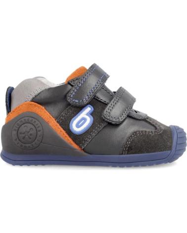 Sportivo per Bambino BIOMECANICS ZAPATILLAS DE DEPORTE GRIS Y NARANJA