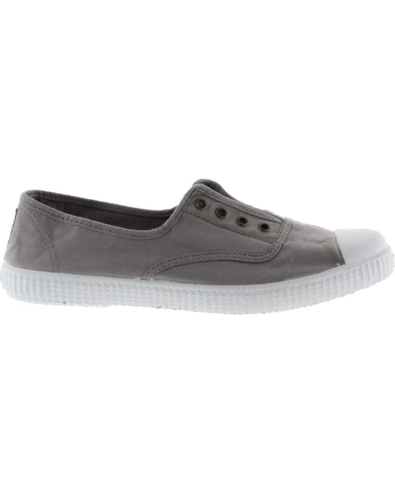 Sportif pour Femme VICTORIA ZAPATILLA INGLESA DE LONA LAVADA GRIS