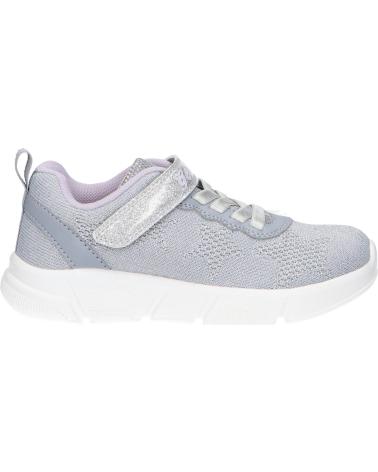 girl and boy Trainers GEOX J25DLD 07QBC J ARIL C1316 SILVER-LILAC