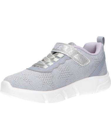 girl and boy Trainers GEOX J25DLD 07QBC J ARIL C1316 SILVER-LILAC