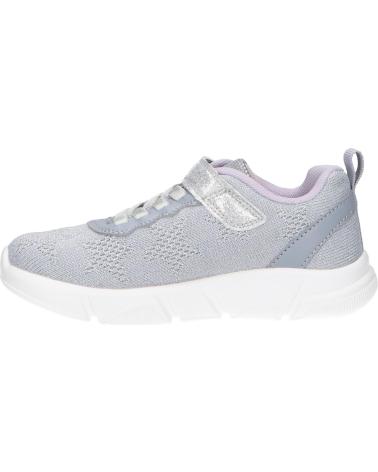 girl and boy Trainers GEOX J25DLD 07QBC J ARIL C1316 SILVER-LILAC