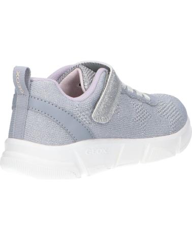 girl and boy Trainers GEOX J25DLD 07QBC J ARIL C1316 SILVER-LILAC