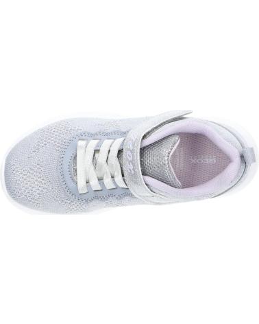 girl and boy Trainers GEOX J25DLD 07QBC J ARIL C1316 SILVER-LILAC