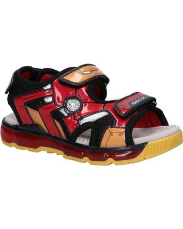 Sandali per Bambino GEOX J350QB 014CE J SANDAL ANDROID C0048 BLACK-RED