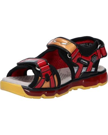Sandali per Bambino GEOX J350QB 014CE J SANDAL ANDROID C0048 BLACK-RED