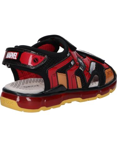 Sandali per Bambino GEOX J350QB 014CE J SANDAL ANDROID C0048 BLACK-RED