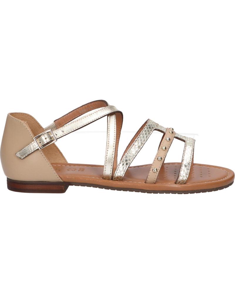 Sandali per Donna e Bambina GEOX D25LXV 043N9 D SOZY CH62L LT TAUPE-LT GOLD