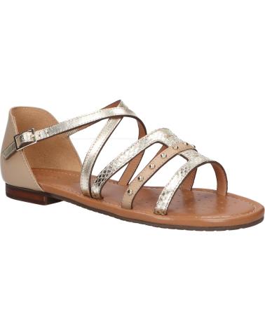 Sandali per Donna e Bambina GEOX D25LXV 043N9 D SOZY CH62L LT TAUPE-LT GOLD
