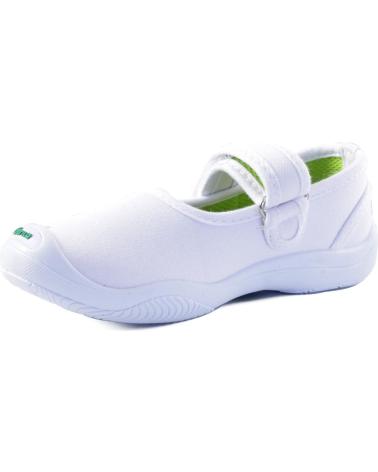 Bailarinas de Niño GORILA CANVAS ZAPATO LONA NINA BLANCO