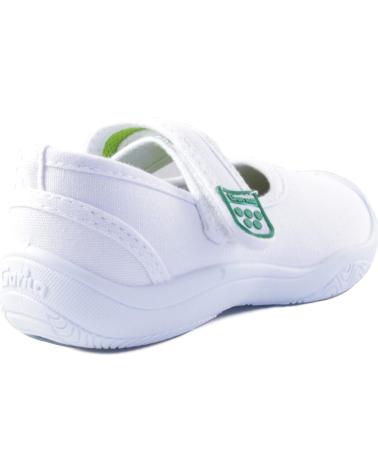Bailarinas de Niño GORILA CANVAS ZAPATO LONA NINA BLANCO