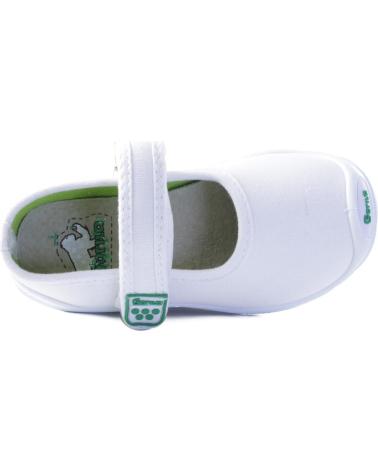Bailarinas de Niño GORILA CANVAS ZAPATO LONA NINA BLANCO