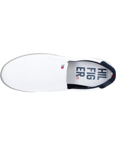 Scarpe per Uomo TOMMY HILFIGER FM0FM00597 ICONIC SLIP ON SNEAKER 100 WHITE
