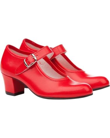 Zapatos de Niña ANGELITOS ZAPATOS FLAMENCA VARIOS 302 ROJO