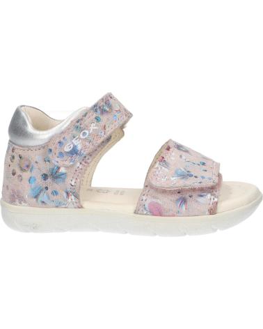 Sandalen für Mädchen GEOX B351YB 007NF B SANDAL ALUL C8237 LT ROSE-SILVER