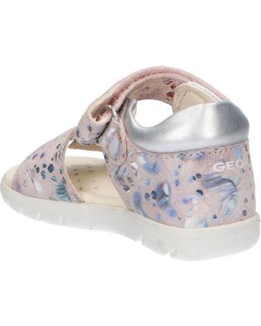 Sandalen für Mädchen GEOX B351YB 007NF B SANDAL ALUL C8237 LT ROSE-SILVER