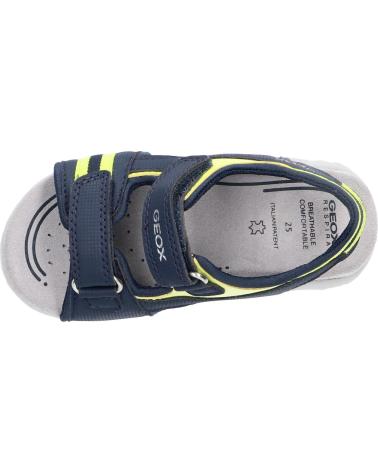 Sandalias de Niño GEOX B3559C 000CE B SANDAL FLAFFEE C4502 NAVY-FLUO YELLOW