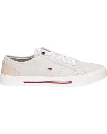 Scarpe sport per Uomo TOMMY HILFIGER FM0FM04560 CORE CORPORATE VULC CANVAS AEP STONE