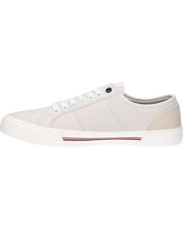 Scarpe sport per Uomo TOMMY HILFIGER FM0FM04560 CORE CORPORATE VULC CANVAS AEP STONE