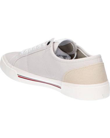 Scarpe sport per Uomo TOMMY HILFIGER FM0FM04560 CORE CORPORATE VULC CANVAS AEP STONE