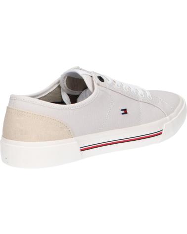 Scarpe sport per Uomo TOMMY HILFIGER FM0FM04560 CORE CORPORATE VULC CANVAS AEP STONE