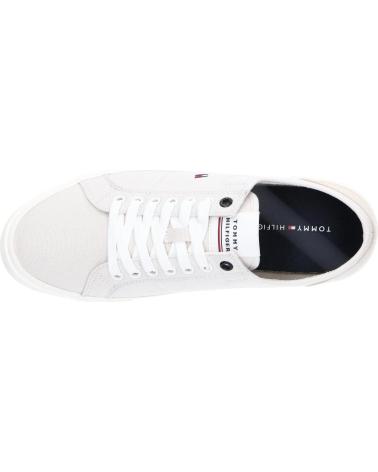 Scarpe sport per Uomo TOMMY HILFIGER FM0FM04560 CORE CORPORATE VULC CANVAS AEP STONE