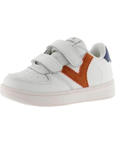 TÊNIS VELCRO VICTORIA TIEMPO 1124104 EFEITO COURO COR TELHA TEJA
