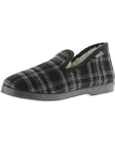Calzado de casa de Hombre victoria PANTUFLAS WAMBA BORREGUITO 200301 GRIS