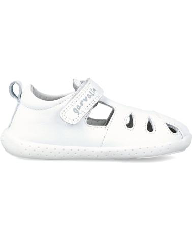 GARVALIN ZAPATOS PRIMEROS PASOS BEBE NINA 242323-D SANDALIA CERRADA B BLANCO