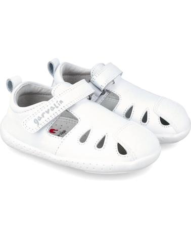 GARVALIN ZAPATOS PRIMEROS PASOS BEBE NINA 242323-D SANDALIA CERRADA B BLANCO