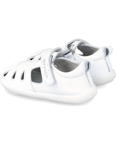 GARVALIN ZAPATOS PRIMEROS PASOS BEBE NINA 242323-D SANDALIA CERRADA B BLANCO
