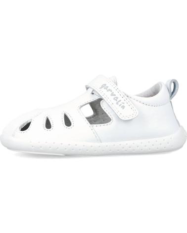 GARVALIN ZAPATOS PRIMEROS PASOS BEBE NINA 242323-D SANDALIA CERRADA B BLANCO
