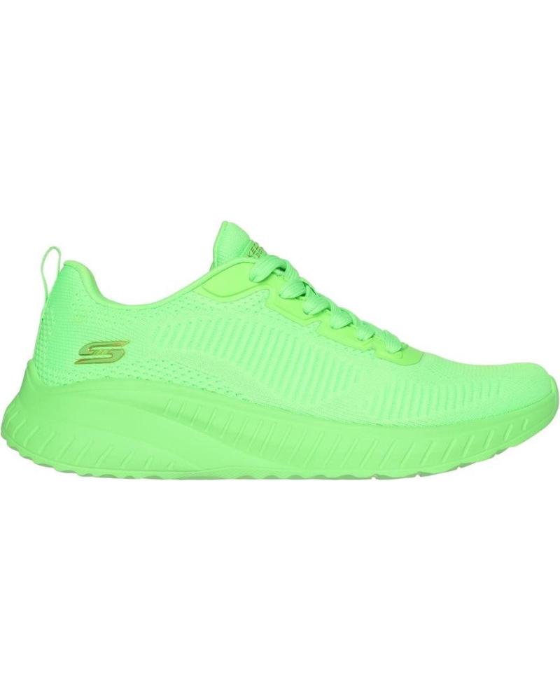 Woman Zapatillas deporte SKECHERS BOBS SQUAD CHAOS VERDE CLARO