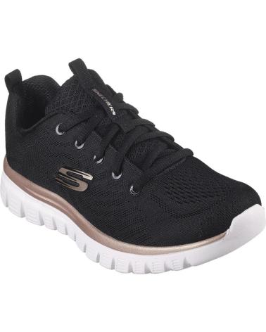 Zapatillas deporte de Mujer SKECHERS DEPORTIVAS GRACEFUL-GET CONNECTED 12615 BLACKGOLD