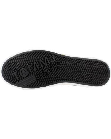 Zapatillas deporte de Hombre TOMMY JEANS ZAPATILLAS DE PIEL CON PARCHE ESSENTIAL EM0EM01398 NEGRO