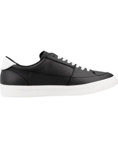 Zapatillas deporte de Hombre TOMMY JEANS ZAPATILLAS DE PIEL CON PARCHE ESSENTIAL EM0EM01398 NEGRO