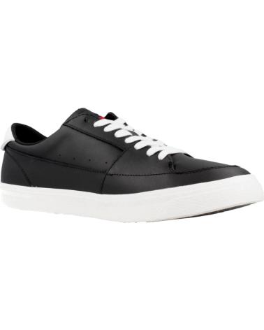 Zapatillas deporte de Hombre TOMMY JEANS ZAPATILLAS DE PIEL CON PARCHE ESSENTIAL EM0EM01398 NEGRO