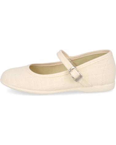 Bailarinas de Niña BATILAS 107-144 MERCEDITAS LONA NINA CO BEIGE
